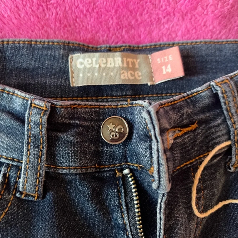 Kids Straight Leg Jeans | Size 14 | Dark Wash Denim | New With Tag - Picture 3 of 5